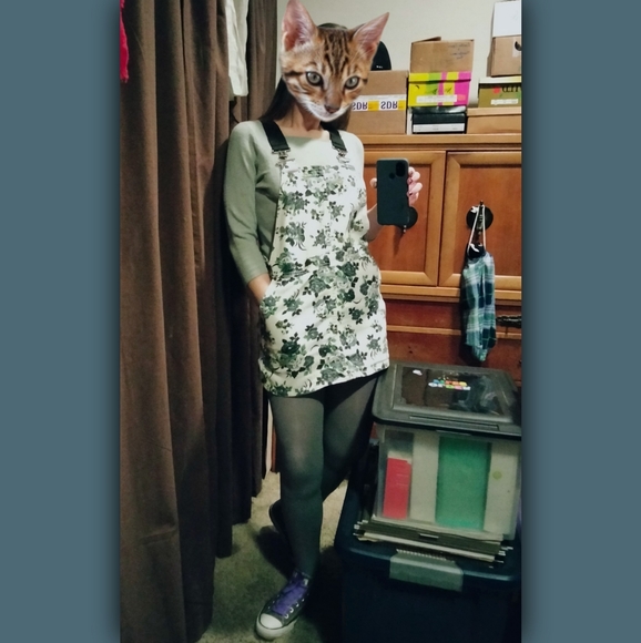 Almost Vintage Forever 21 Overall Dress - Picture 2 of 9